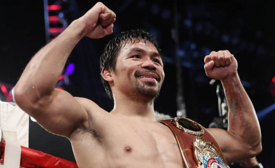 Manny Pacquiao tras pelea de box