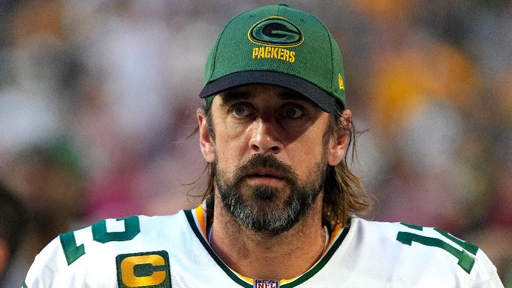 Aaron Rodgers jugando con Green Bay en NFL