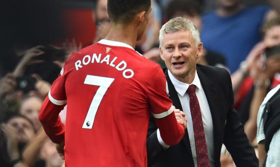 Cristiano con Solskjaer