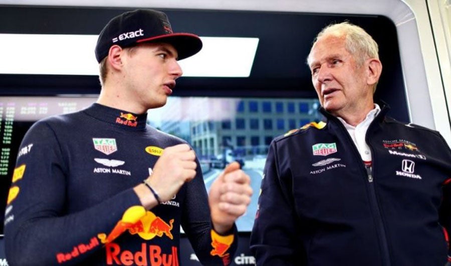 Helmut Marko con Max Verstappen