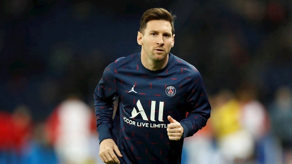 Messi previo a un partido con el PSG