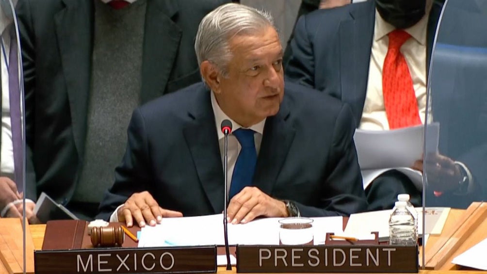 López Obrador ante el Consejo de Seguridad de la ONU