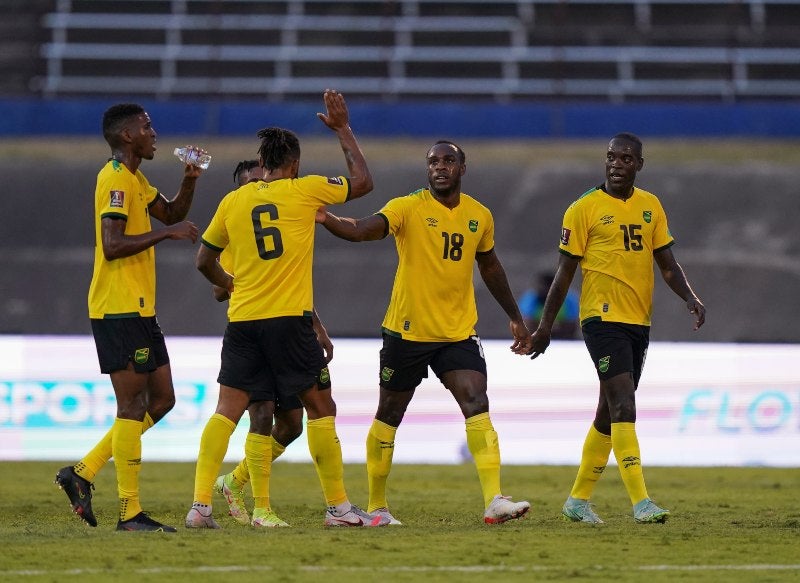 Jugadores de Jamaica en festejo