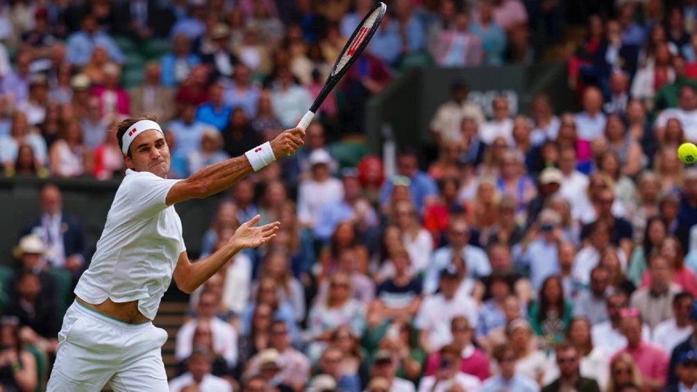 Roger Federer durante juego 