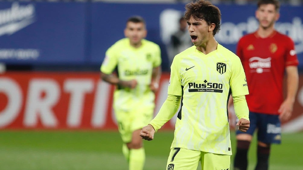 Joao Félix festejando gol con el Atlético de Madrid