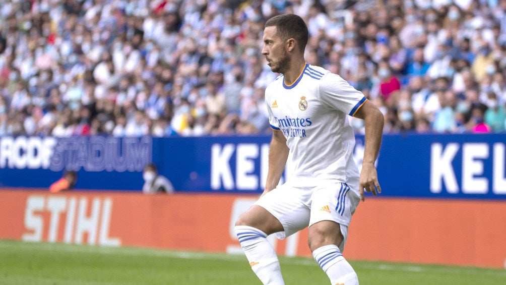 Eden Hazard jugando con el Real Madrid vs Espanyol en LaLiga