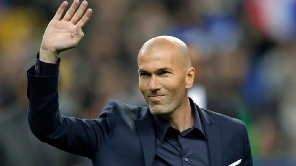 Zidane en un partido del Real Madrid