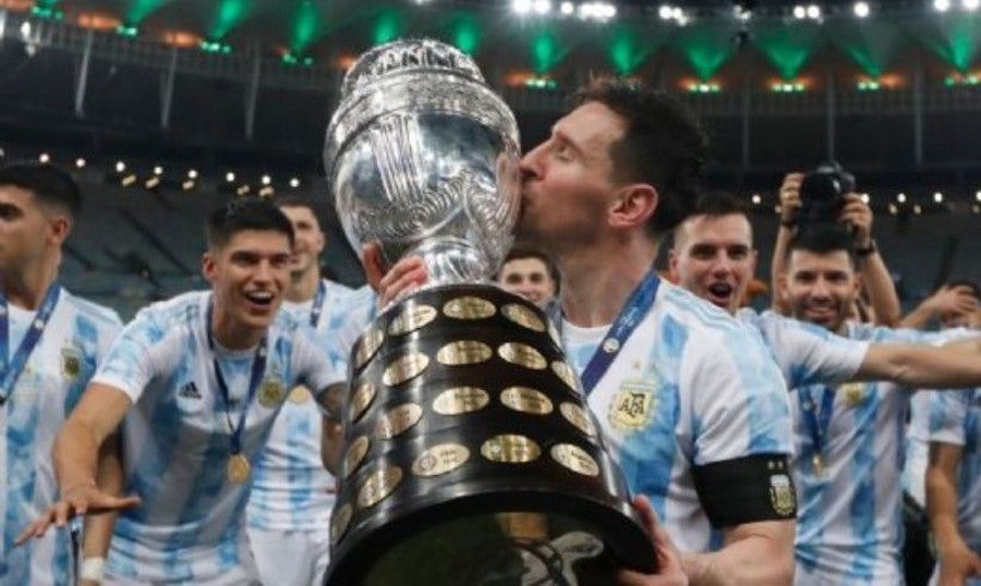 Lio Messi con la Copa América