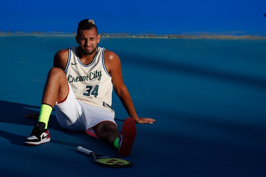 Nick Kyrgios durante un partido