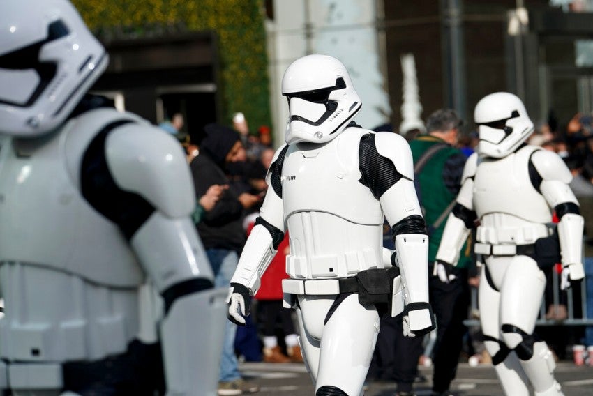 Stormtrooper en el desfile del Día de Acción de Gracias