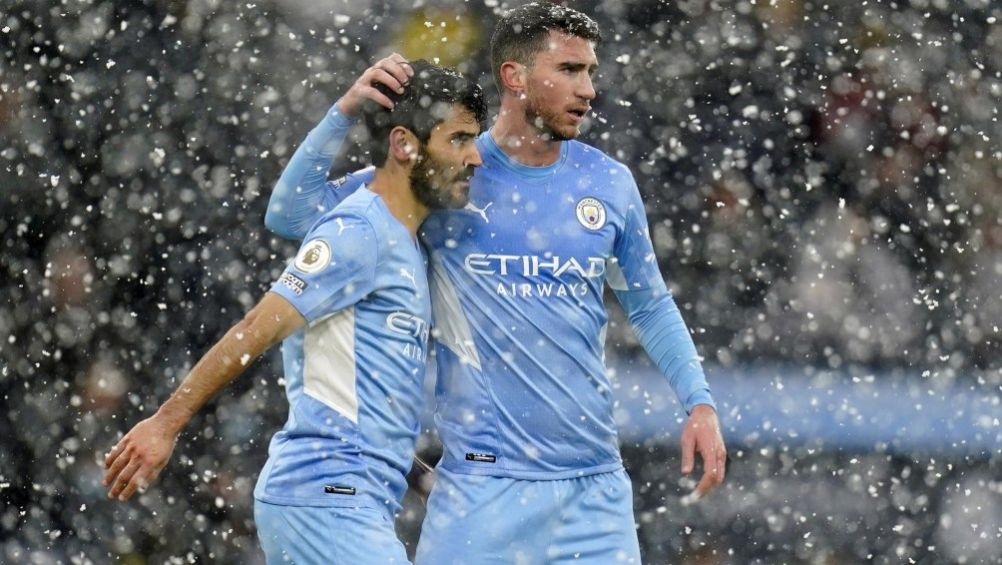 Jugadores del Manchester City en festejo