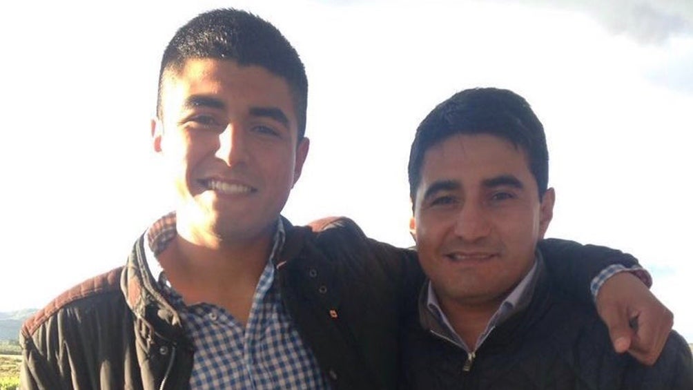 Erik 'Terrible' Morales junto a su hijo José Fernando Morales