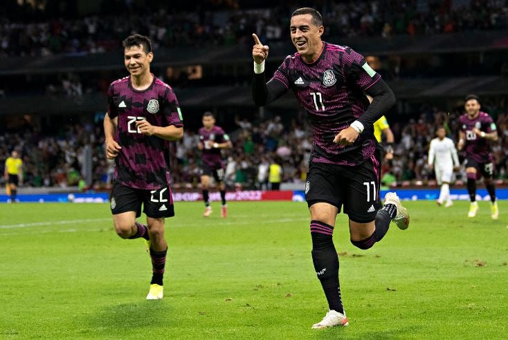 Funes Mori en festejo de gol