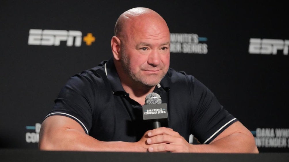 Dana White en rueda de prensa de la UFC