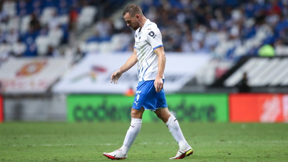 Janssen en un partido de los Rayados de Monterrey