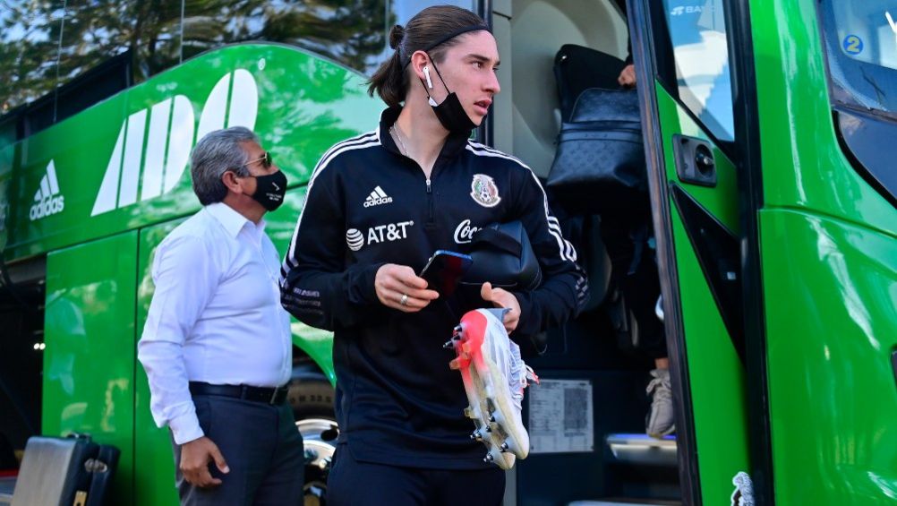 Marcelo Flores previo a un juego con la Selección Mexicana Sub 20