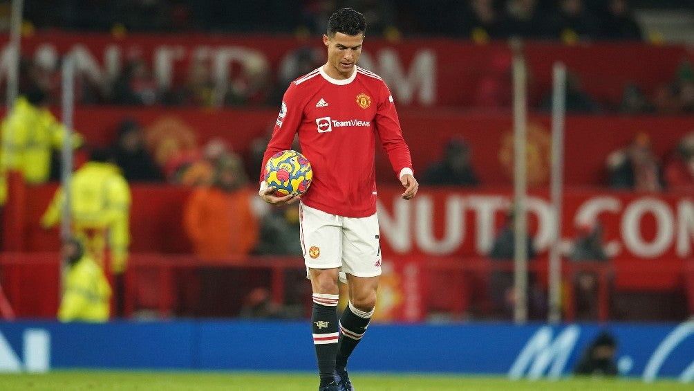 Cristiano Ronaldo jugando con el Manchester United