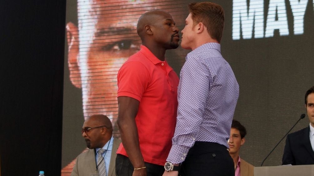 Maywheater frente al Canelo