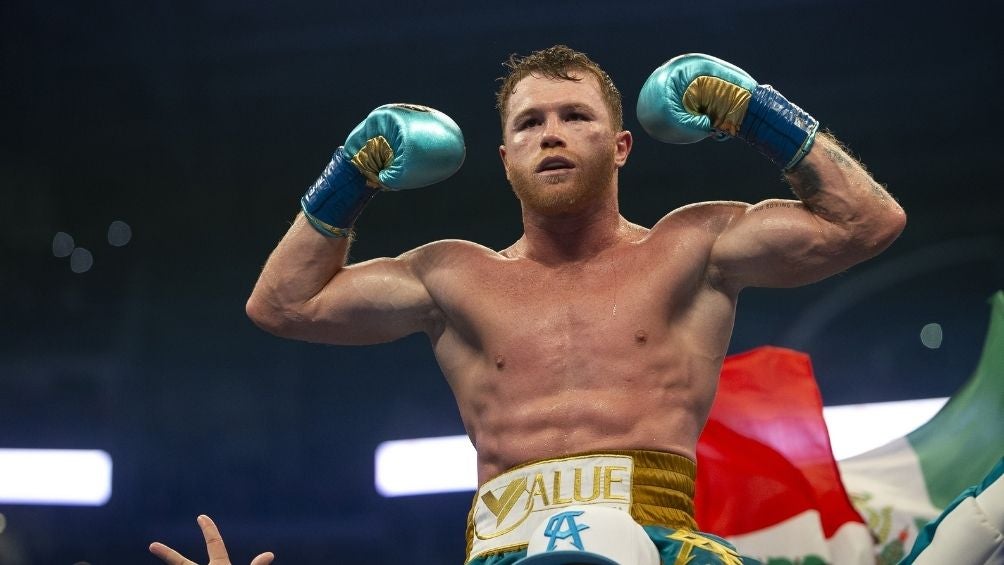 Canelo Álvarez en una pelea 