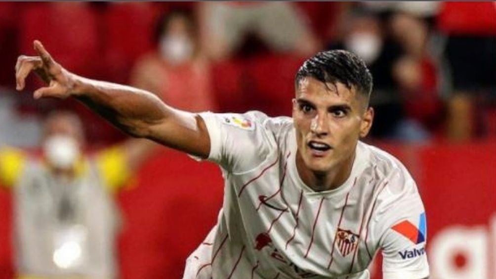 Sevilla: Erik Lamela en un partido