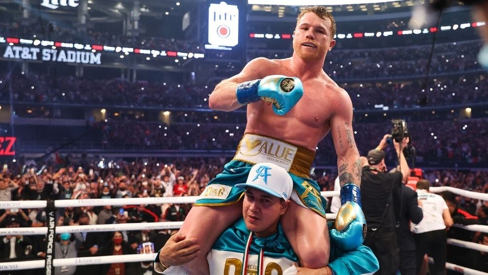 Canelo Álvarez en una pelea 