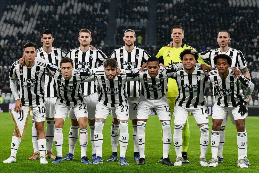 Jugadores de la Juventus previo al duelo ante Atalanta