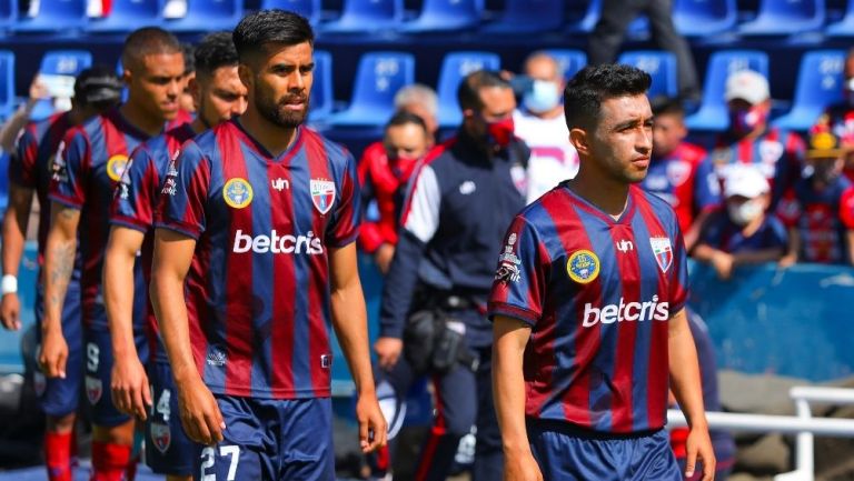 Jugadores del Atlante previo a un partido