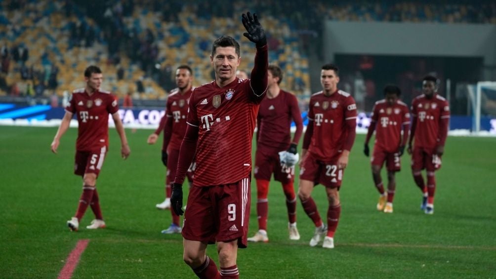 Lewandowski en un partido con el Bayern