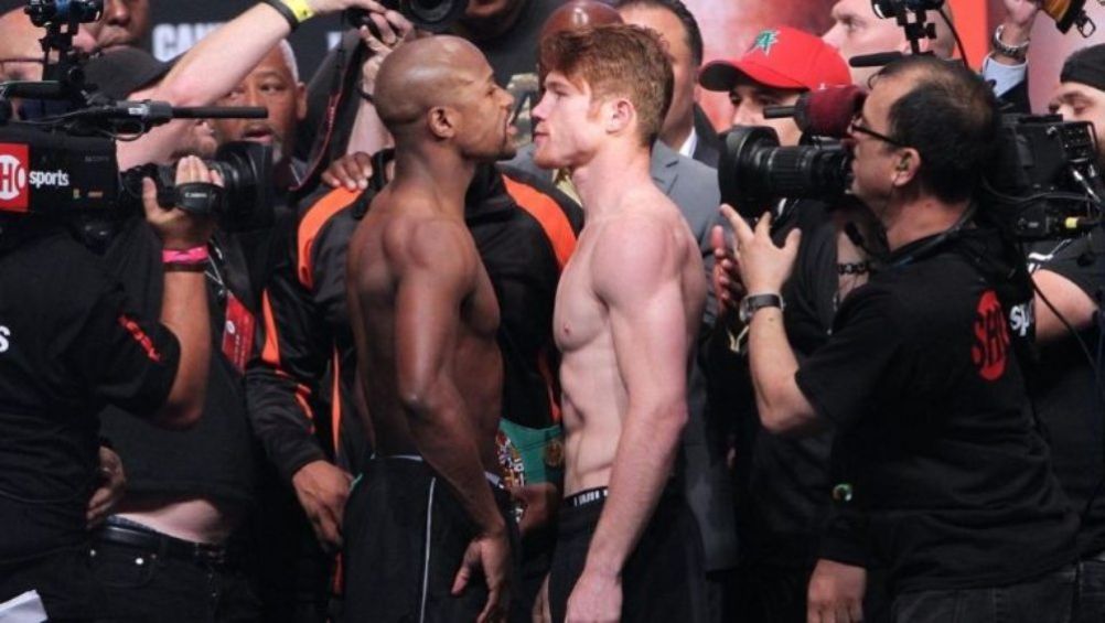 Floyd Mayweather y Saúl 'Canelo' Álvarez frente a frente en 2013