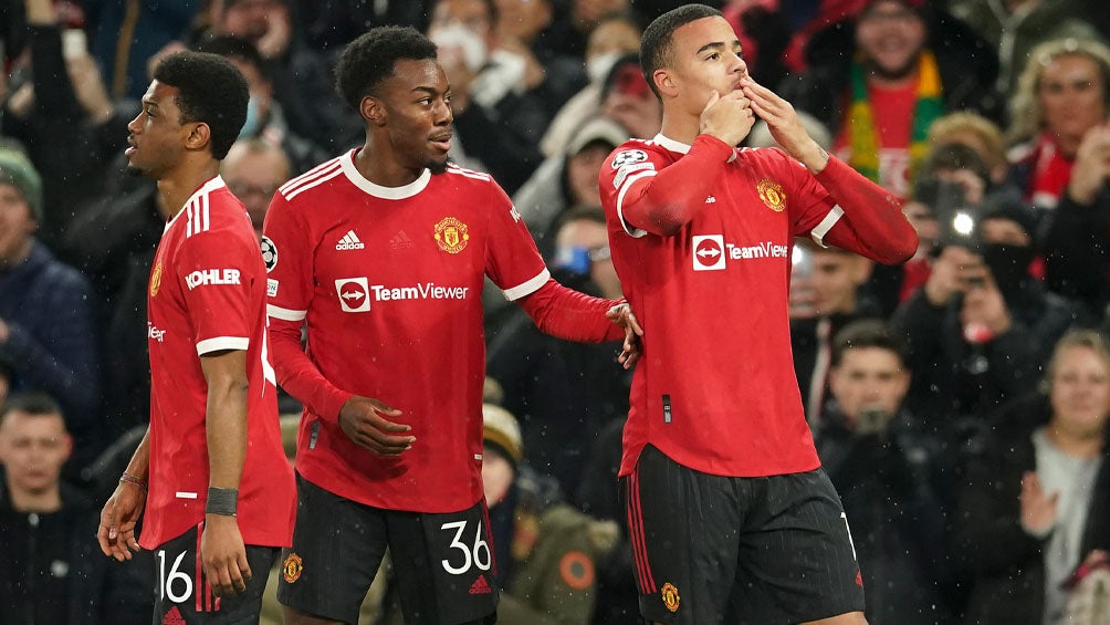 Mason Greenwood festeja su golazo ante Young Boys