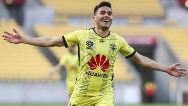 Ulises Dávila como jugador del Wellington Phoenix