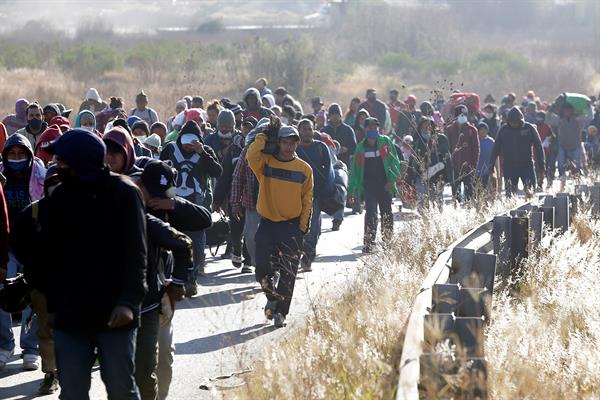 Caravana migrante en México