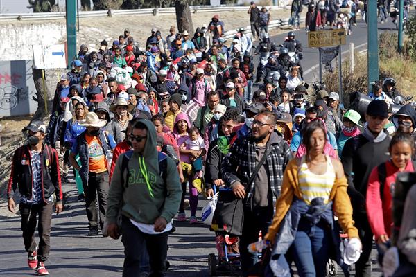 Caravana migrante en México