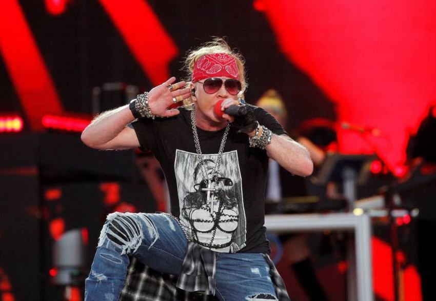 Axl Rose, cantante de Guns N' Roses 