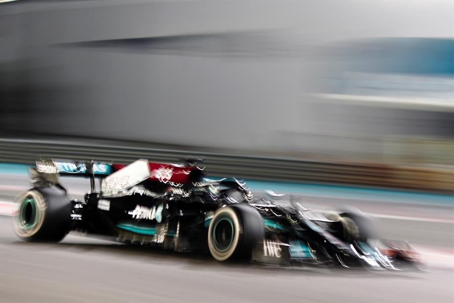 Lewis Hamilton en el Gran Premio de Abu Dabi