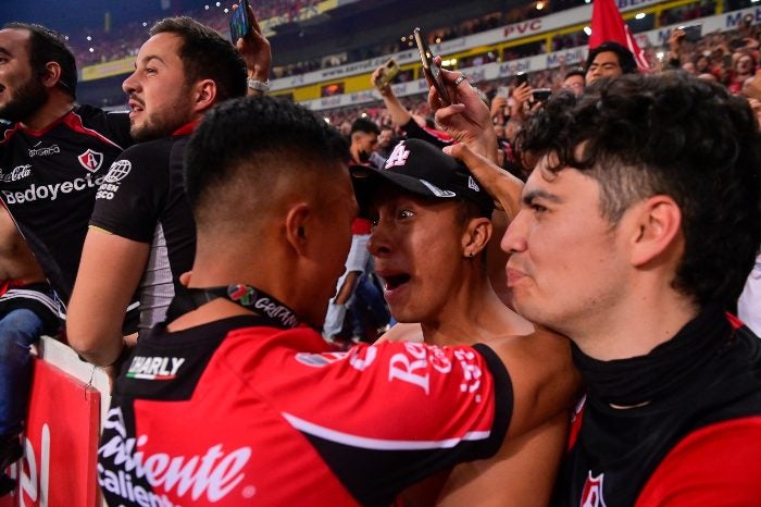 Festejos en el Estadio Jalisco