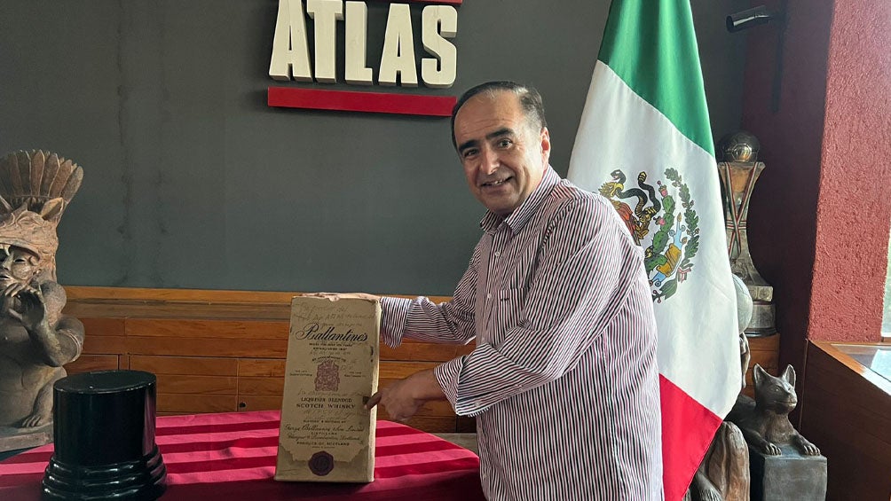 David Medrano tras el título del Atlas 