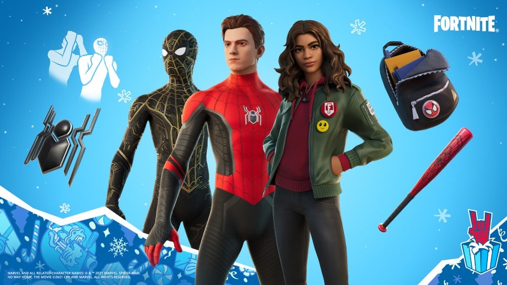 Trajes de Spider-Man No Way Home llegan a Fortnite