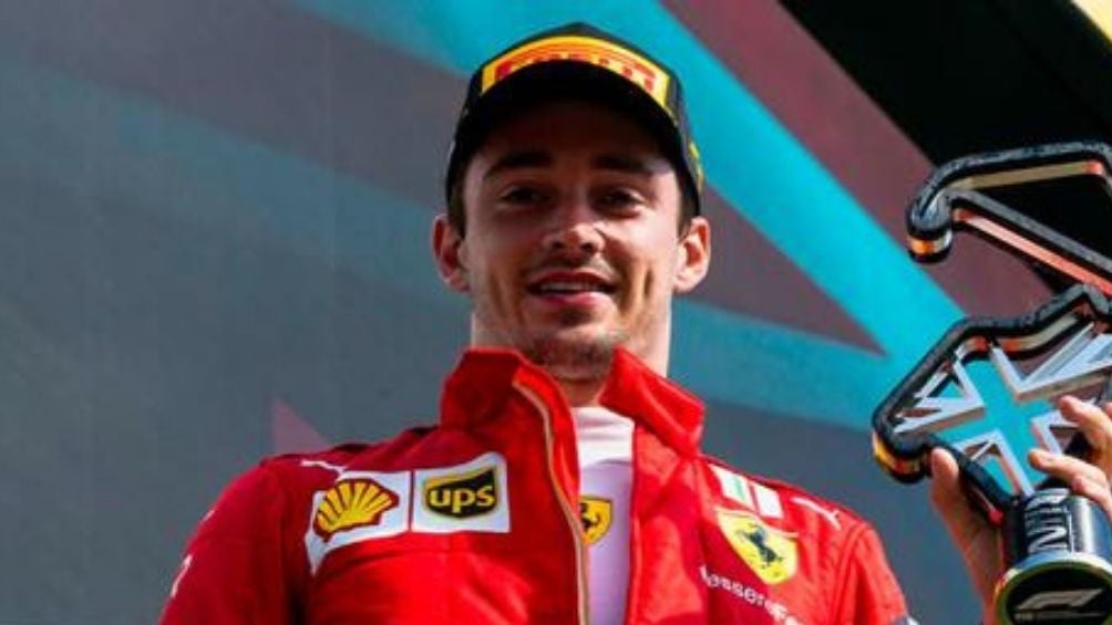 Leclerc en una carrera