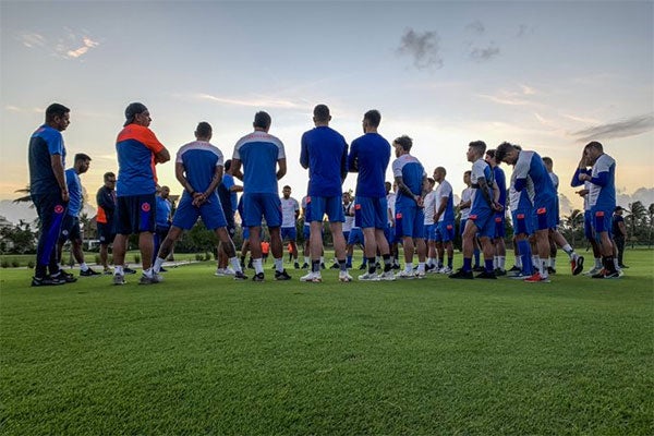 Jugadores de Cruz Azul en pretemporada 