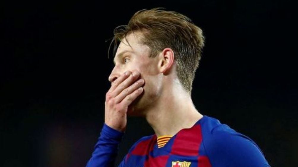 De Jong en un partido con el Barcelona