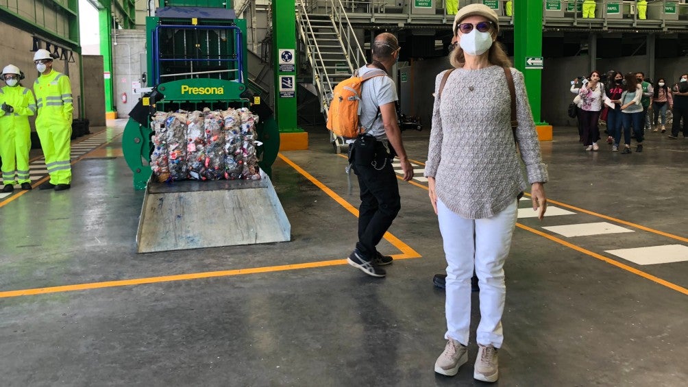 Ofelia Angulo en la Estación de Transferencia y Planta de Azcapotzalco