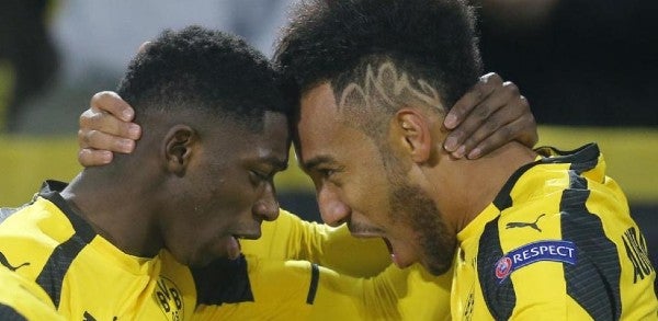 Ousmane Dembélé y Aubameyang en su paso por el Borussia Dortmund