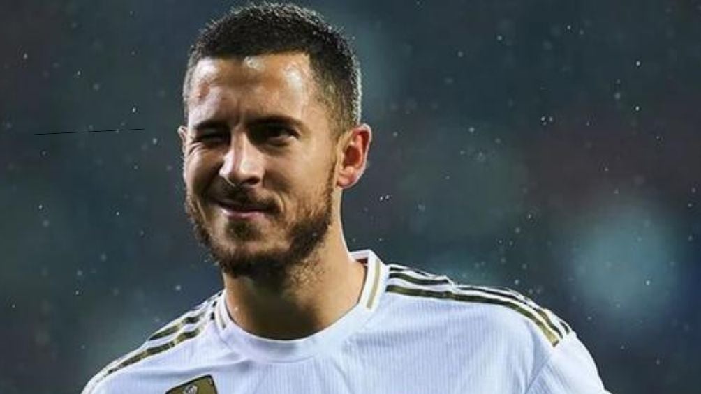 Hazard en un partido con el Real Madrid 