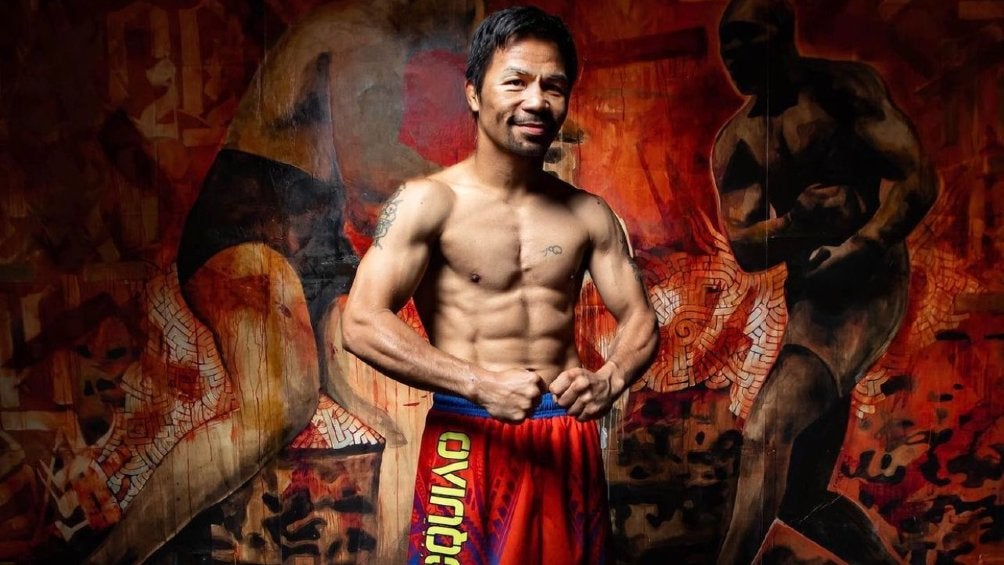 Manny Pacquiao durante sesión fotográfica