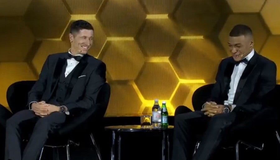 Lewandowski y Mbappé en los Globe Soccer Awards 2021