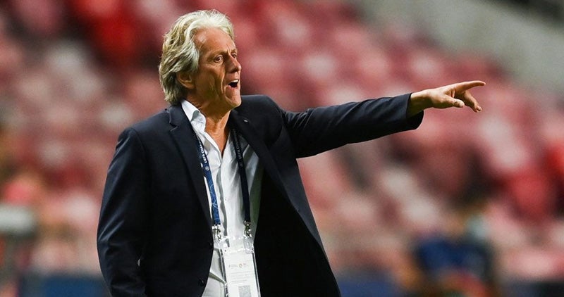 Jorge Jesus durante un duelo del Benfica 