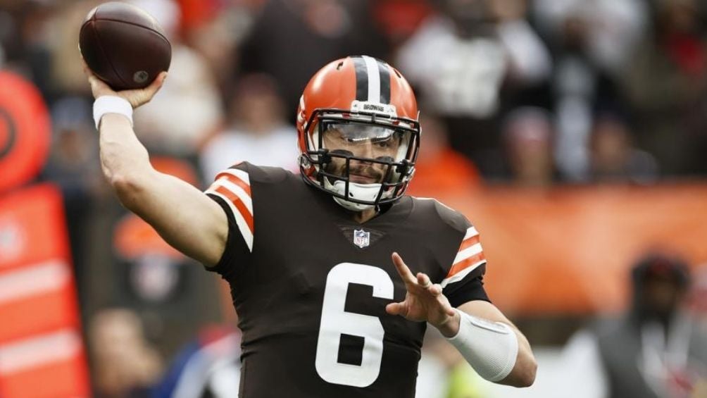 El QB durante un partido con Browns