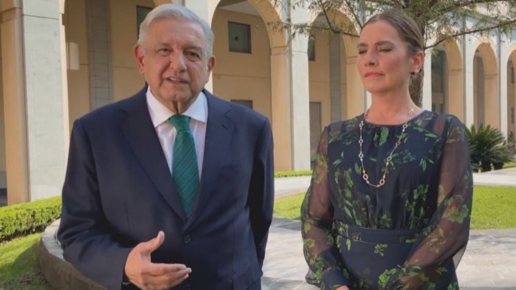 AMLO junto a Beatriz Gutiérrez Müller