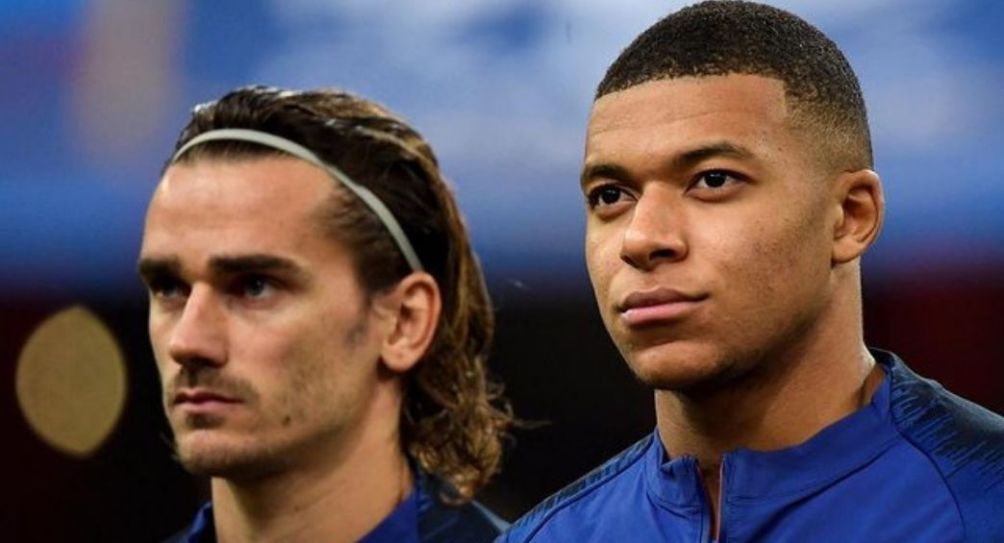 Griezmann y Mbappé en la Selección de Francia